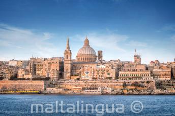 Výhled na Vallettu ze Sliemy