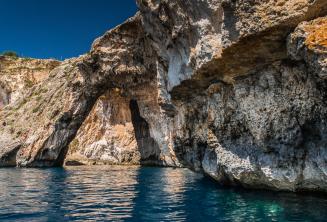 Skalní klenba na Blue Grotto, Malta