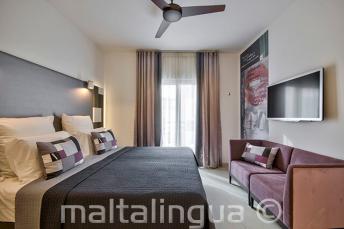 Dvoulůžkový pokoj v hotelu Valentina Malta