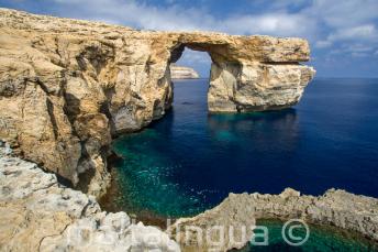 Pohled na Azure Window, Gozo