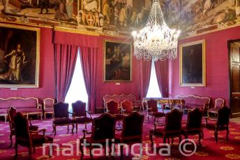 Pokoj v paláci ve Vallettě