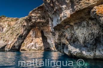 Skalní klenba na Blue Grotto, Malta