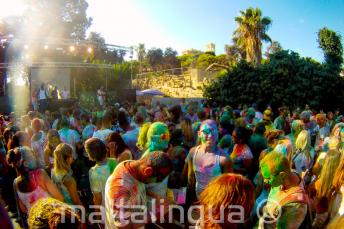 Holi colour party in Malta