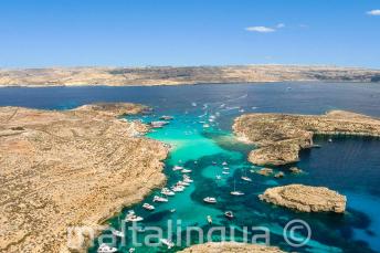 Pohled na Lagoon, Comino, Malta