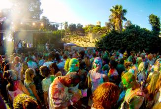 Holi colour party in Malta